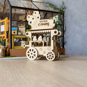 Cotton Candy Cart Ornament & Miniature