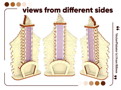 Whimsical laser-cut Countdown Advent Calendar - DIY holiday project