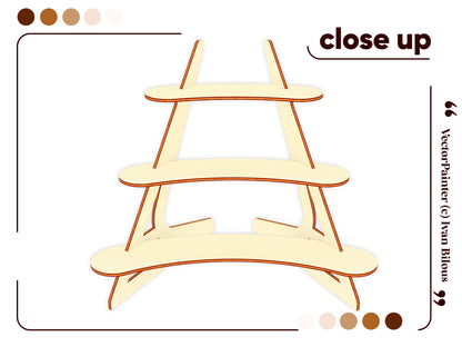 Curved shape Display Stand