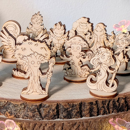 12 Fantasy Tabletop Characters Bundle - Laser Cut Files SVG & DXF