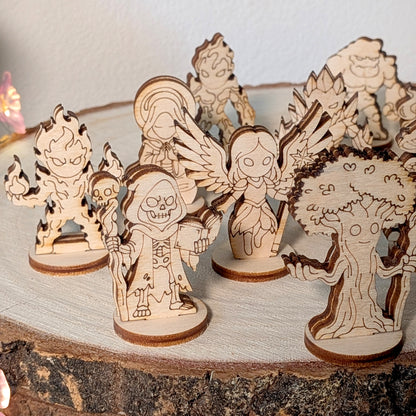 12 Fantasy Tabletop Characters Bundle - Laser Cut Files SVG & DXF