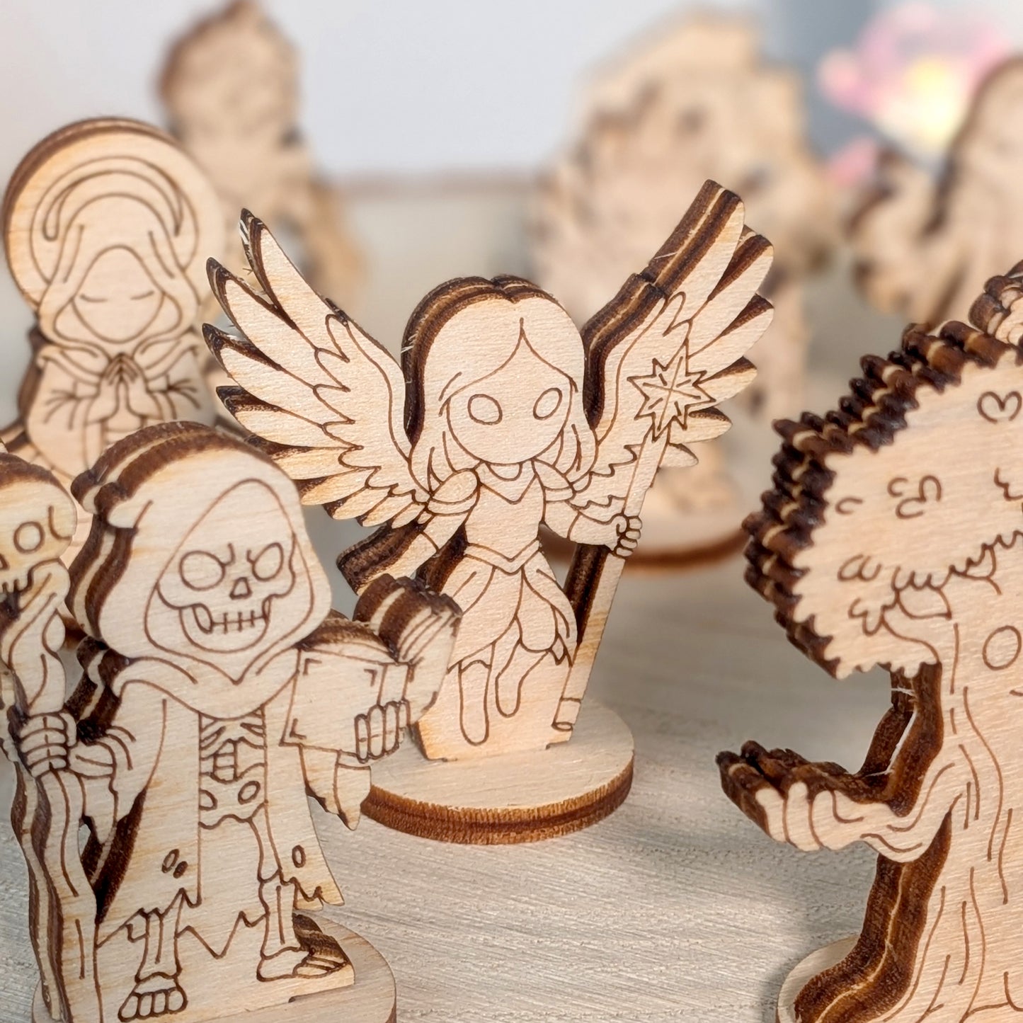 12 Fantasy Tabletop Characters Bundle - Laser Cut Files SVG & DXF