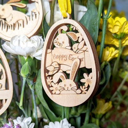 Easter layered ornaments