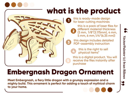 Embergnash - Dragon Ornament