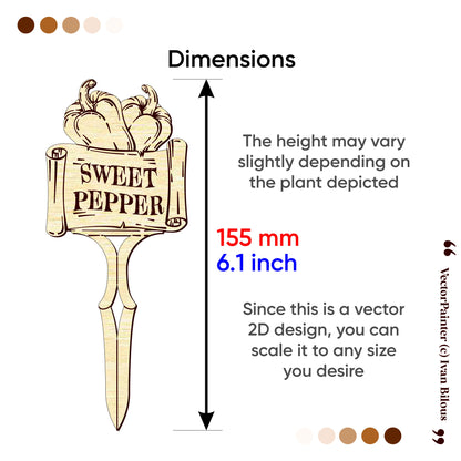 Fairy Garden Stakes Set - Laser Cut File SVG & DXF