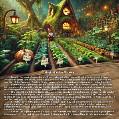 Fairy Garden Stakes Set - Laser Cut File SVG & DXF