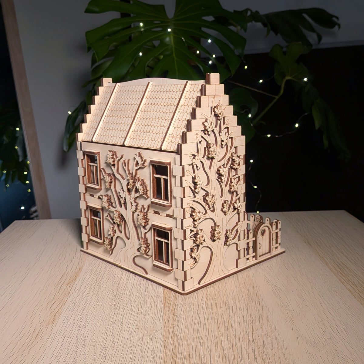 Family House Laser Cut File - Plywood Model Plan with Assembly ...