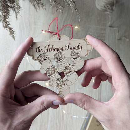Family Ornament - Custom Christmas Socks