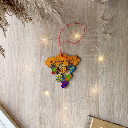 Family Ornament - Custom Christmas Socks