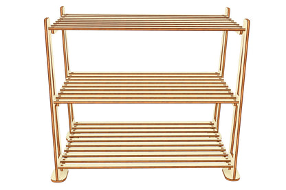 Functional and elegant: Display Stand laser cut design for your belongings