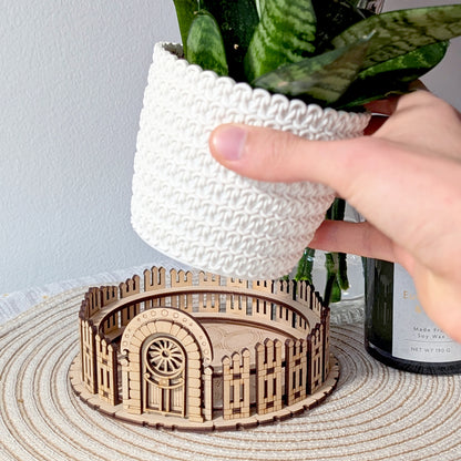 Box & Fence for Flower Pot #1