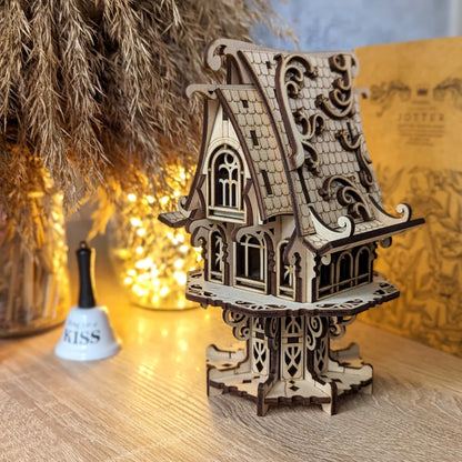 Garden Elf House on Stakes