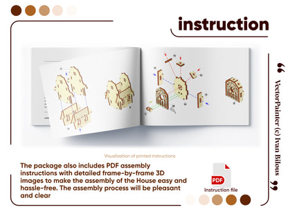 Glowforge-ready laser cut file for Garden Magic House