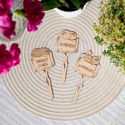 Fairy Garden Stakes Set - Laser Cut File SVG & DXF