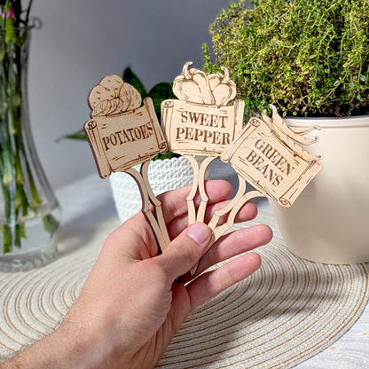 Fairy Garden Stakes Set - Laser Cut File SVG & DXF