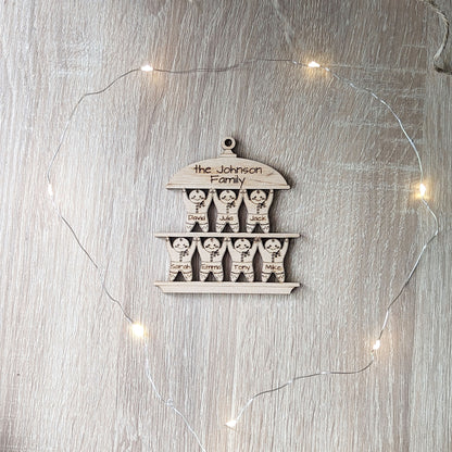 Gingerbread Man Christmas Family ornament