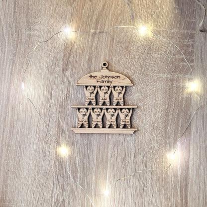 Gingerbread Man Christmas Family ornament