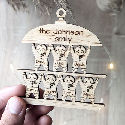 Gingerbread Man Christmas Family ornament