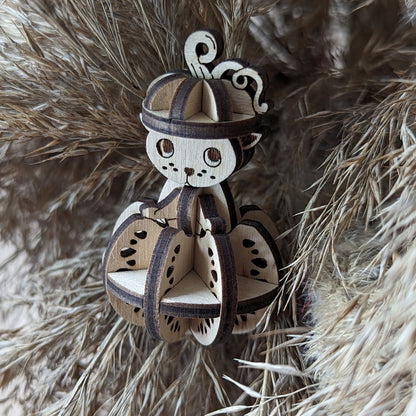 Halloween Cat in the Pumpkin Ornament