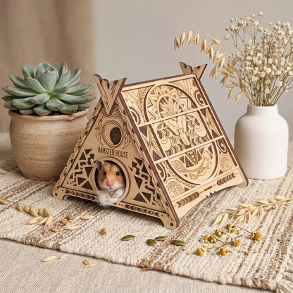 Casa de hámster - Tipi nativo americano - Archivo de corte láser SVG y DXF