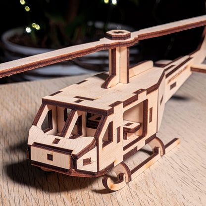 Helicopter Miniature Model with Moving Screw