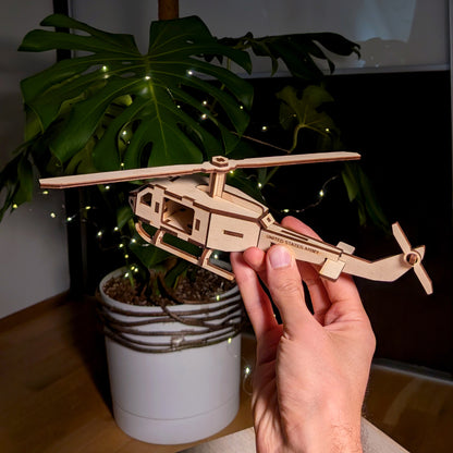 Helicopter Miniature Model with Moving Screw