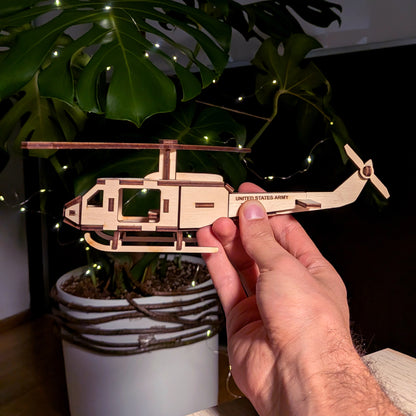 Helicopter Miniature Model with Moving Screw