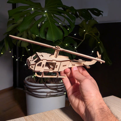Helicopter Miniature Model with Moving Screw