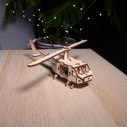 Helicopter Miniature Model with Moving Screw