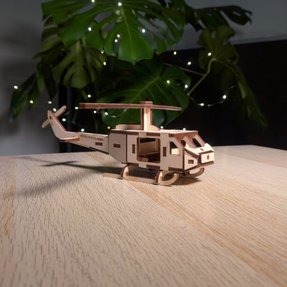 Helicopter Miniature Model with Moving Screw