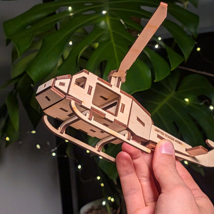 Helicopter Miniature Model with Moving Screw