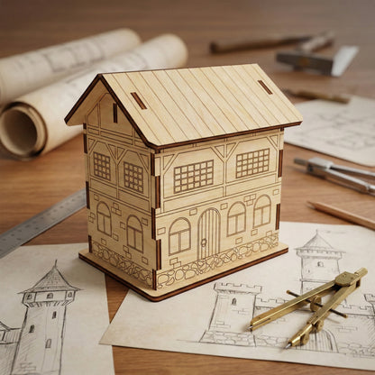 Casa del Castillo - Archivo de corte láser SVG y DXF