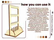 Load image into Gallery viewer, Laser cut project: versatile Jewelry Stand for organization.
