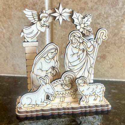 Nativity Scene - Small Schwibbogen