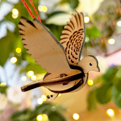 Bird Ornaments - Dove, Robin, Swallow, Blue Jay, and Hummingbird