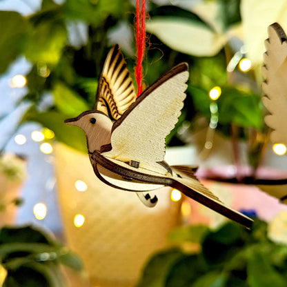 Bird Ornaments - Dove, Robin, Swallow, Blue Jay, and Hummingbird