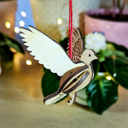 Bird Ornaments - Dove, Robin, Swallow, Blue Jay, and Hummingbird