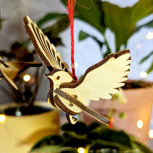 Bird Ornaments - Dove, Robin, Swallow, Blue Jay, and Hummingbird