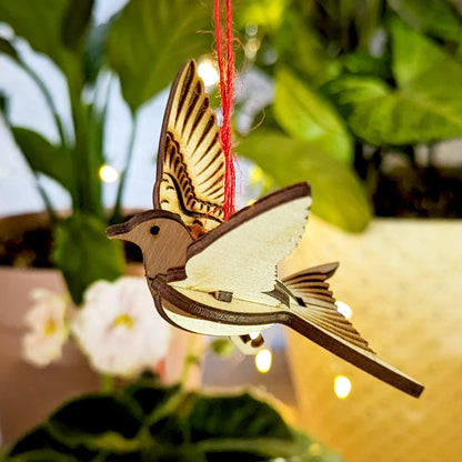 Bird Ornaments - Dove, Robin, Swallow, Blue Jay, and Hummingbird