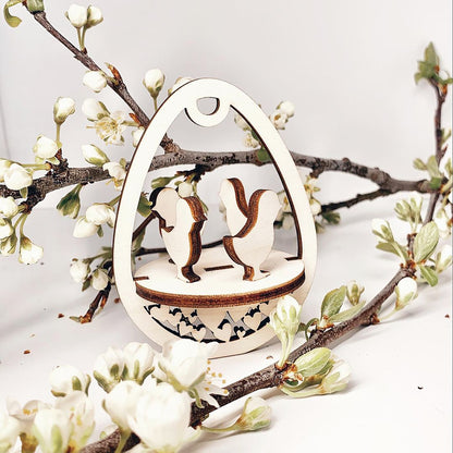 Set of 7 Easter Eggs decor