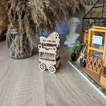 Ice Cream Cart Ornament & Miniature