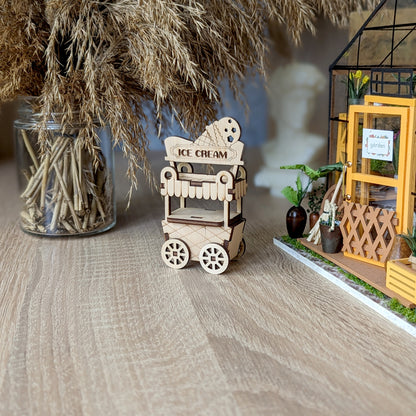 Ice Cream Cart Ornament & Miniature
