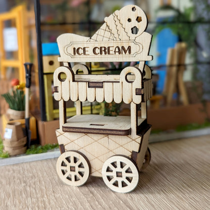 Ice Cream Cart Ornament & Miniature