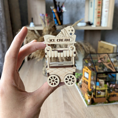 Ice Cream Cart Ornament & Miniature