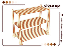 Load image into Gallery viewer, Laser cutting template for the Display Stand: functional and stylish organizer
