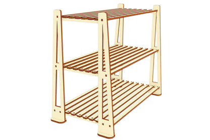 Display Stand design: plywood-friendly laser cutting template