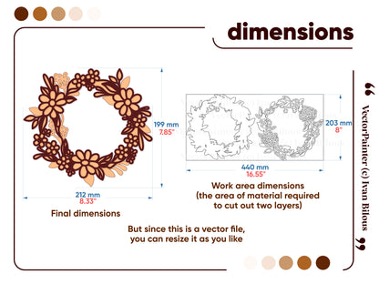 Layered Flower Wreath