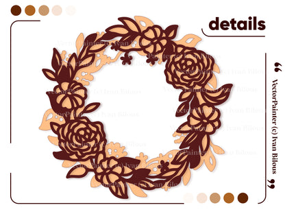 Layered Flower Wreath