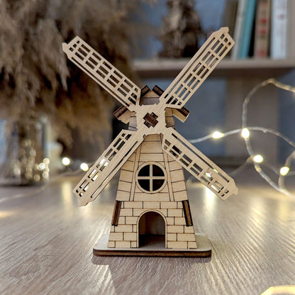 Windmill Miniature with Rotated Screw