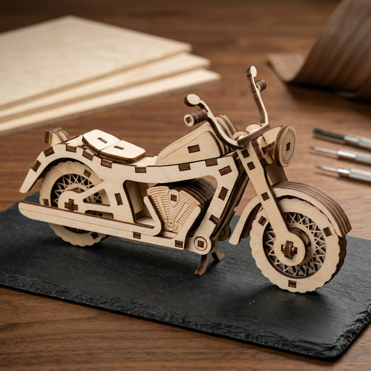 Motorcycle Model - Laser Cut File SVG & DXF